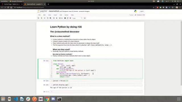 Advanced Python Skills - Classmethod Decorator