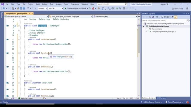 Single Responsibility Principle - Practical Example | 2023 | System Design смотреть онлайн
