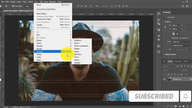 How to make glitch effect in photoshop -5 Minute solution смотреть онлайн