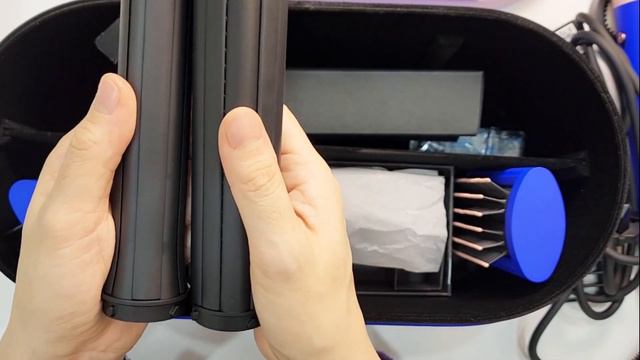 ASMR of the unboxing of the "Dyson Airwrap Complete Long Blue Blush" in my shop смотреть онлайн
