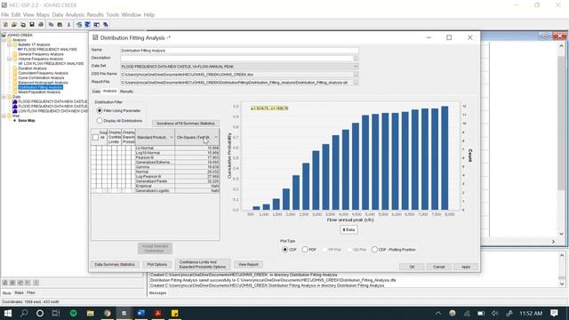 Distribution Fitting Analysis in HEC-SSP Tutorial смотреть онлайн