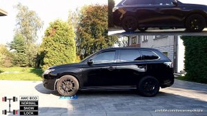Mitsubishi Outlander GT 3.0 V6 S-AWC vs 2.0 CVT AWC - 4x4 diagonal test on rollers