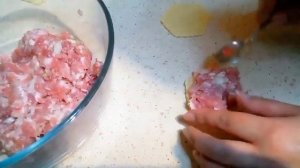 Вафельные коржи с фаршем