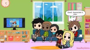 Nace and Friends Reacts to Mario Reacts to Cursed Ads (Gacha Club)