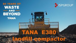 Полигонный каток-уплотнитель TANA E380. TANA landfill compactor.