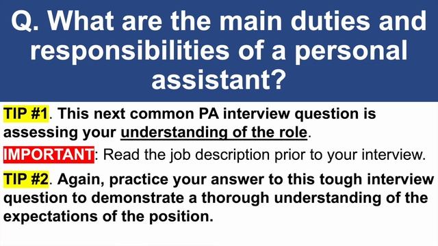 PERSONAL ASSISTANT Interview Questions and ANSWERS! (How to prepare for a PA Job Interview!) смотреть онлайн
