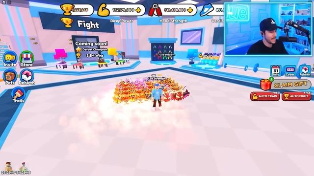 I Got MAX REBIRTHS In Arm Wrestle Simulator AND BECAME OP! смотреть онлайн