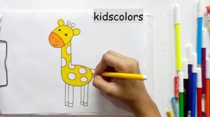 Fill The JIRAF | kids color drawing | #kidscolors