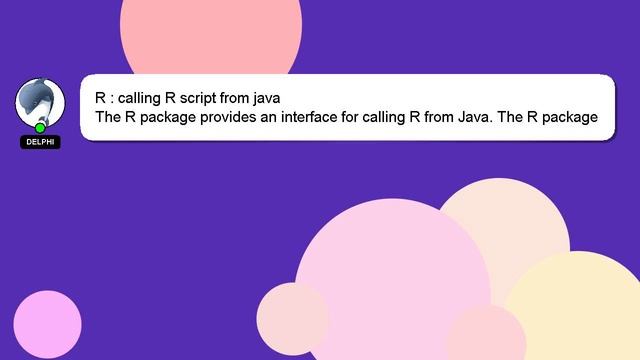 R : calling R script from java смотреть онлайн