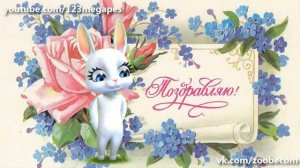 Zoobe Зайка. С днем рождения-ия-ия поздравляю!!!!!!