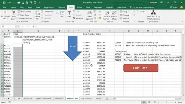 Excel - Faster VLOOKUP - Episode 2031