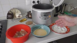 Готовлю в мультиварке свиную отбивную в кляре.