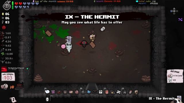 [104] Eden стрик на 4 цели | Снег в июне | The Binding of Isaac: Repentance смотреть онлайн