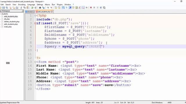 6   Crud system with php   complete the add page