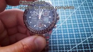 Citizen U600 Setting Instructions | How To Set Time & Date Manually? (Radio Controlled)