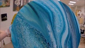 Мастер-класс в технике ФЛЮИД АРТ. Fluid art. Жидкий акрил. Ольга Чепишко