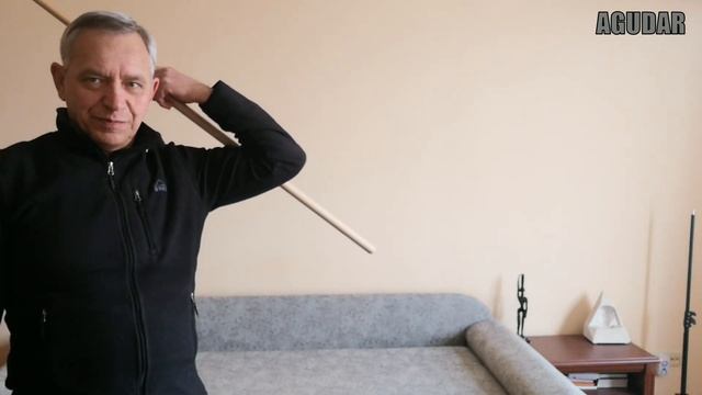 "Хвост павлина" - обучающее видео. Суставная гимнастика Агудар с боевым шестом смотреть онлайн