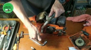 Бензопила "Husqvarna 254". "Секрет" замены звёздочки.