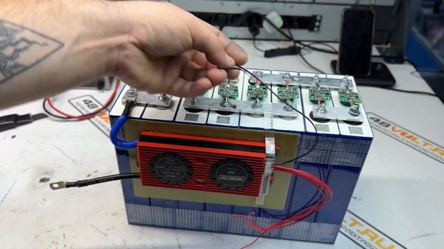 Сборка аккумулятора из элементов LiFePO4 3,2v 105ah EVE