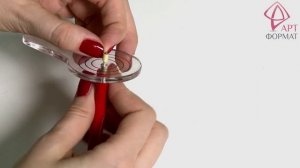 Инструменты для квиллинга: шаблон «Полусфера» и «Помощник». Создание объемных фигур в квиллинге.