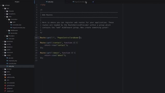 Уроки Laravel | Контроллеры в Ларавел | Контроллер страниц