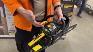 Как заправить и завести бензопилу. Подтянуть цепь.