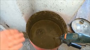 замешиваю смесь для кладки печи/ новая жизнь/новая печь