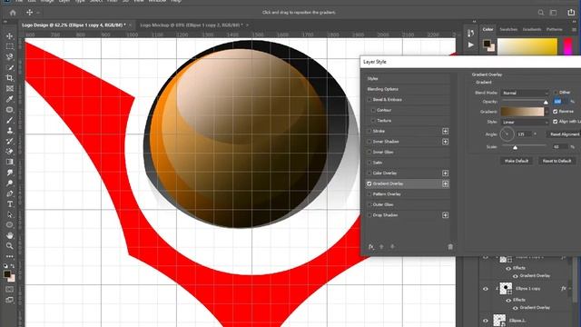 3D Logo Design Tutorial in Adobe Photoshop CC смотреть онлайн