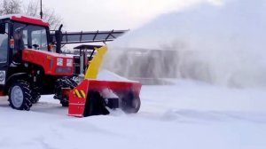 Шнекороторный снегоочиститель СТ 1500 на базе МТЗ 320