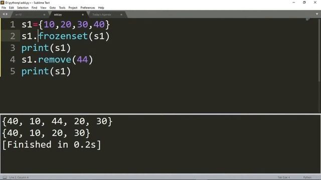 #21 frozenset in python | Python for beginners #frozenset #pythonforbeginners #datatypesinpython