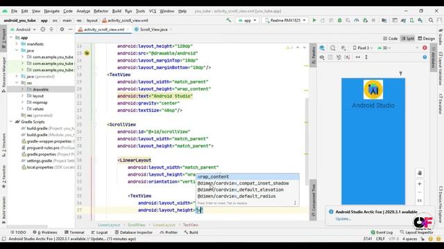 ScrollView in Android Studio in Hindi | ScrollView in LinearLayout Android | ScrollView in Android смотреть онлайн