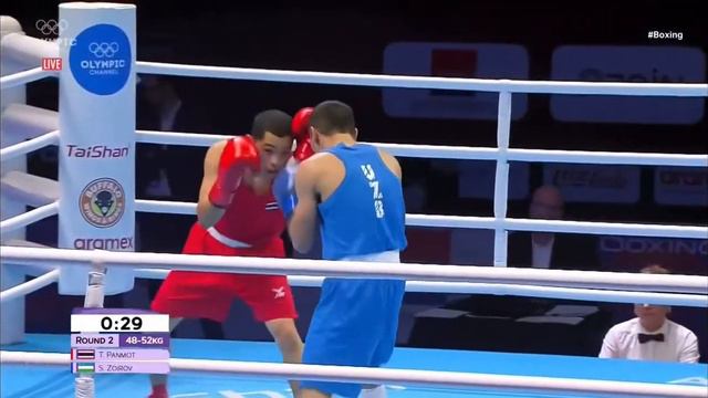Thitisan Panmot (THA) vs. Shakhobidin Zoirov (UZB) Olympic Qualifying Tournament SF’s (52kg) смотреть онлайн