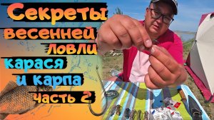 Секреты весенней ловли карася и карпа на озере!  Рыбалка на спиннинг с берега ! Часть 2  fishing