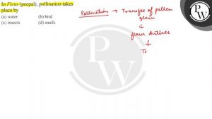 In Ficus (peepal), pollination takes
place by
(a)ater
(b) bird(c) insects
(d) snails