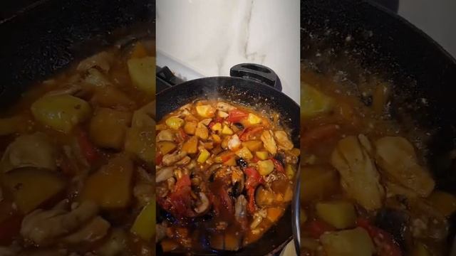 Фунчоза с курицей. Быстрый и простой рецепт.