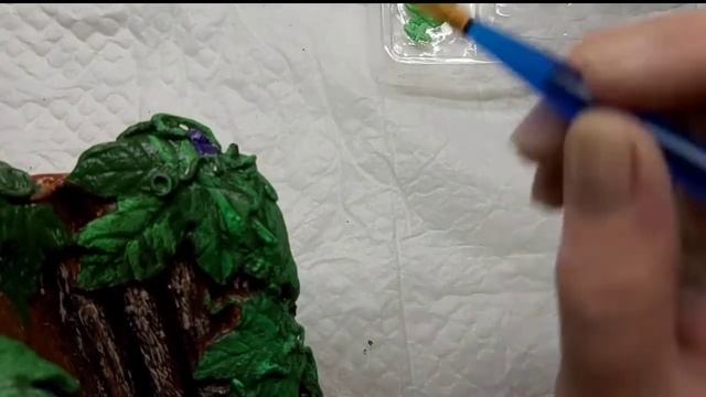 Финишное окрашивание лепнины. Подставка под телефон,  для  просмотра фильмов. смотреть онлайн