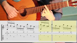 Романс Гомеса классическая гитара. Hоты. Табы. Romanza - Guitar. Notes.TABS.