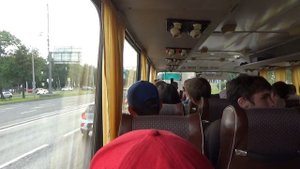Поездка на ретро-автобусе ЛАЗ-699Р №У793ВН797 №Смотровая площадка-м.Университет