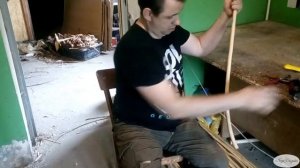 Как колоть ивовую лозу на шинки для получения ленты глянца