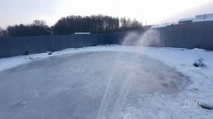 Как залить каток на земле быстро