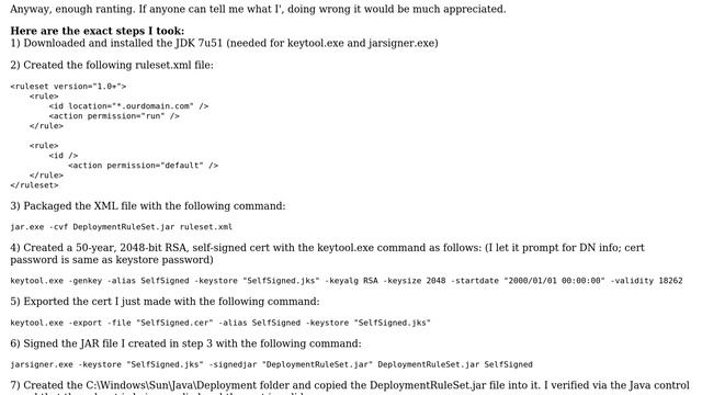 DevOps & SysAdmins: Java Deployment Ruleset.xml Not Working смотреть онлайн