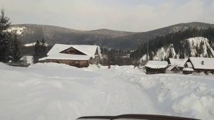 Красивая деревня в Сибири