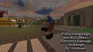 Fishy Long Legs Review (Brick Defense) Roblox