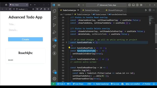 Part - 3 | Master Advanced Todo App with React Context API and Tailwind CSS | Full Tutorial