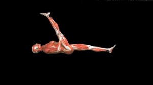 Растяжка подколенного сухожилия лежа Hamstring stretch Lying
