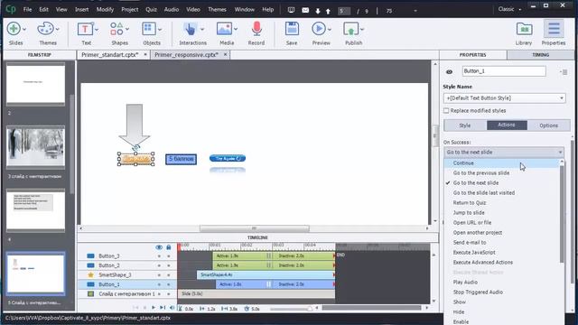 Кнопки-описание, как сделать свои кнопки (Adobe Captivate 8) смотреть онлайн