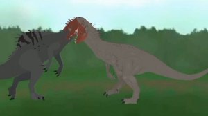 indominus rex vs malusaurus stick nodes pro dinosaurs battle animation season 2 EP 5