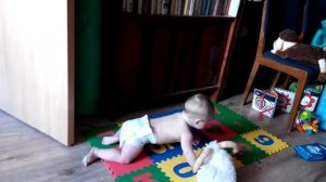 Раскачивается на четвереньках