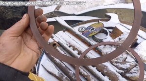 Полуприцеп TONGYA: замена втулки балансира на 32 тонны.