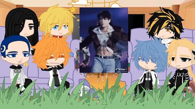 Реакция Токийских мстителей на Майки, Мицую и Чифую как Чимин, Техен и Чонгук(в будущем) смотреть онлайн